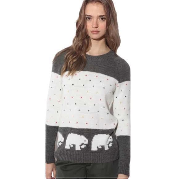 Urban Outfitters Sweaters - PJ by Peter Jensen Polar Bear Jacquard | Urban Outfitters